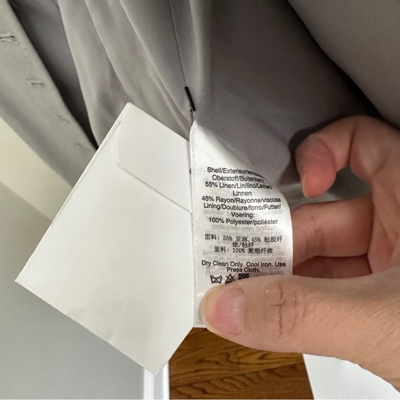 DKNY Womens Button Linen Blend Vest NWT SIZE XS - Picture 4 of 6